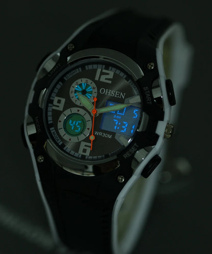 OHSEN Fashion Children Watches Digital LED Analog Watch Boys Girls Quartz Wriwatch Kids Sport Wristwatch Alarm Electronic Clocks - BeeTrendyShop.COM
