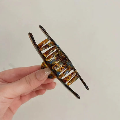 Acetate Leopard Hair Claw Clip – Chic Barrette for Women & Girls