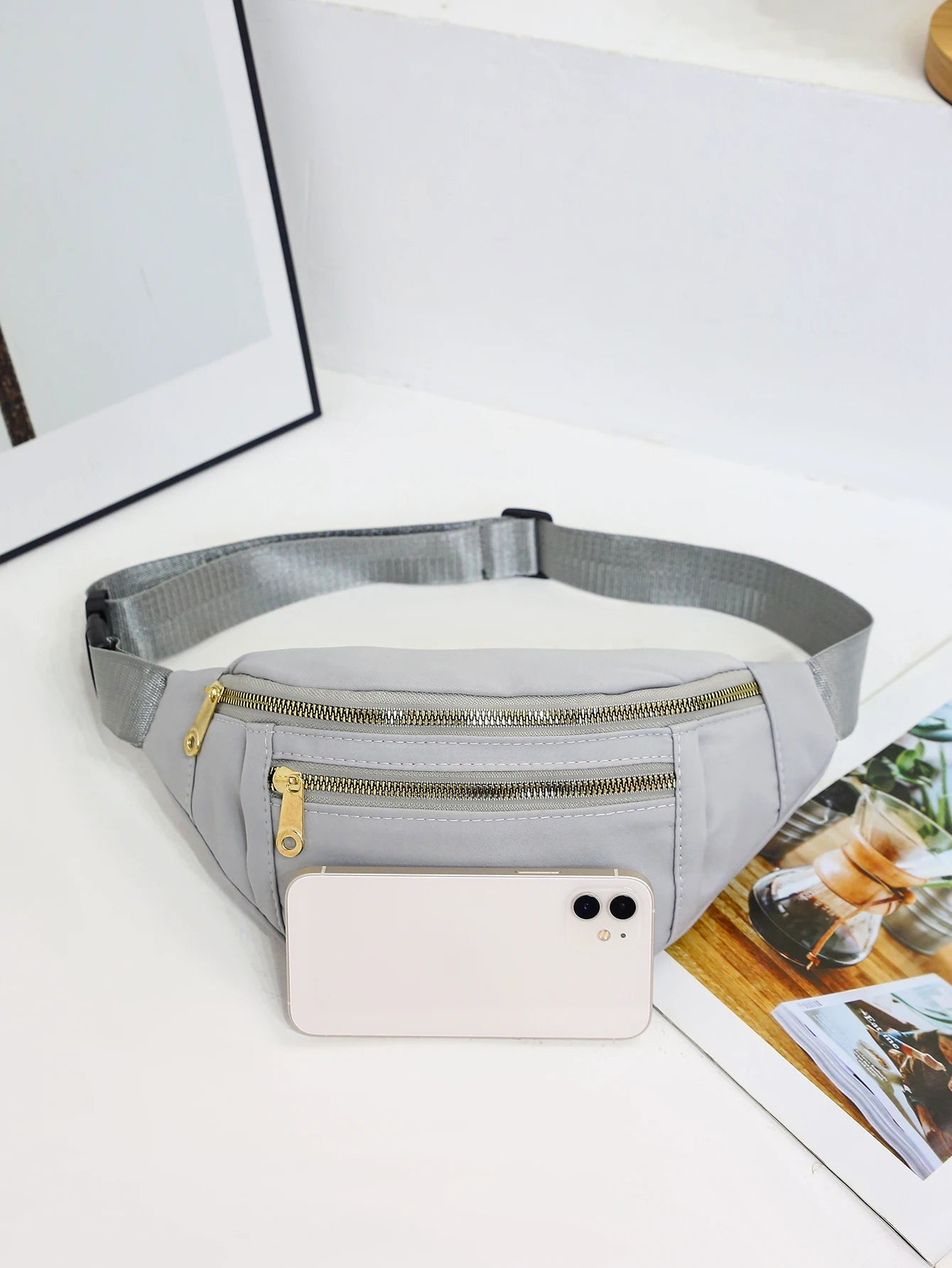 Fanny Packs for Women Men Belt Bag Fashion Waist Packs Lightweight Crossbody Bags Bum Bag for Running Hiking Travel Workout - BeeTrendyShop.COM