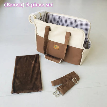 Pet Carrier Shoulder Bag for Cats & Small Dogs – Breathable Travel Bag