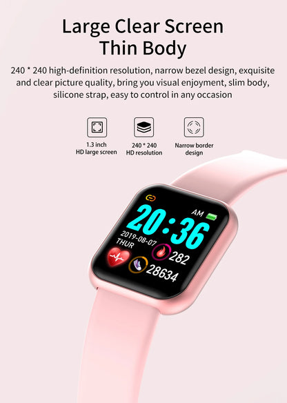 Y68 D20 Multifunctional Smartwatch – Bluetooth, Music Control, Fitness Bracelet, Sleep Monitor