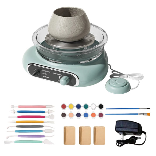 Mini Pottery Wheel Kit for Kids Adults