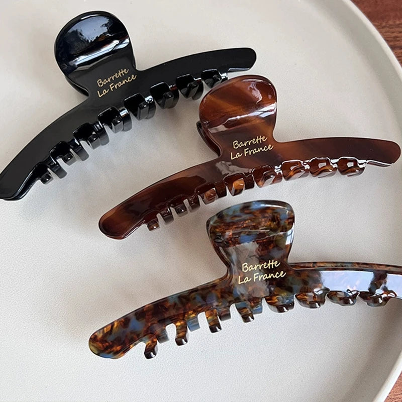 Acetate Leopard Hair Claw Clip – Chic Barrette for Women & Girls