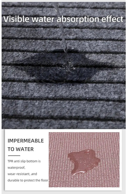 Modern Minimalist Square Floor Mat - Durable, Stain/Fade Resistant, Non-Slip Rubber Backing, Machine Washable for Indoor/Outdoor - BeeTrendyShop.COM