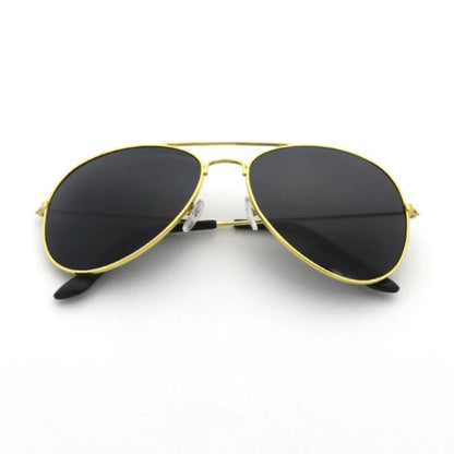 MOONBIFFY Pilot Round Sunglasses – Gradient Mirror UV400 for Men & Women