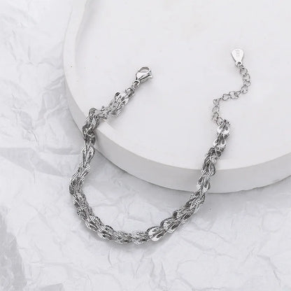VENTFILLE 925 Silver Diamond Butterfly Bracelet – Adjustable Flower Jewelry for Women
