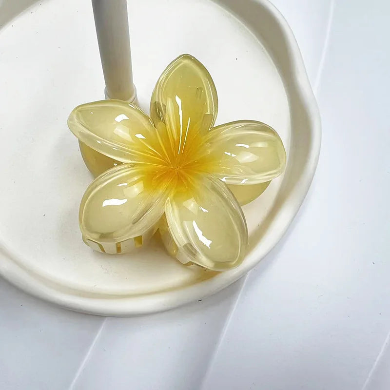 Large Flower Hair Claw Clip – Matte Sweet Barrette for Women & Girls
