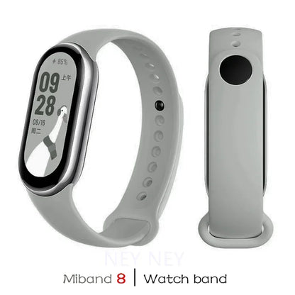 Silicone Sport Watchband for Xiaomi Mi Band 8 & 9 NFC – Waterproof Replacement Strap