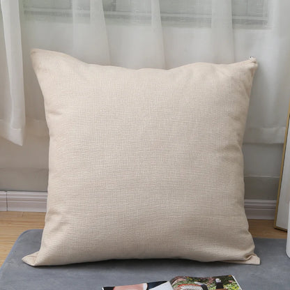 Large Soft Sofa & Bed Backrest Cushion Cover 80CM – Solid Color Washable Huge Pillow Case Protector