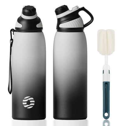 FJbottle 1000ML Stainless Steel Outdoor Tumbler – Vacuum Flask for Cold Sports