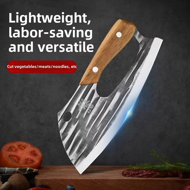 Effort Saving Chef Knife Butcher Cleaver Knife Household Vegetable Fruit Slicing Knife Stainless Steel Forged Knife For Kitchen