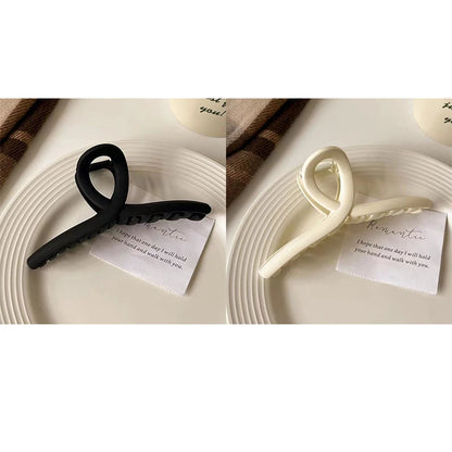 Cross Matte Hair Claw Clip Set – Large Korean Hairgrip for Women (2/4Pcs)
