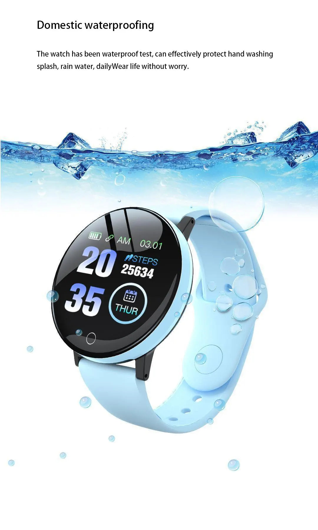 D18 Multifunctional Smart Watch Men & Women Bluetooth Connected Phone Music Fitness Sports Bracelet Sleep Monitor watch