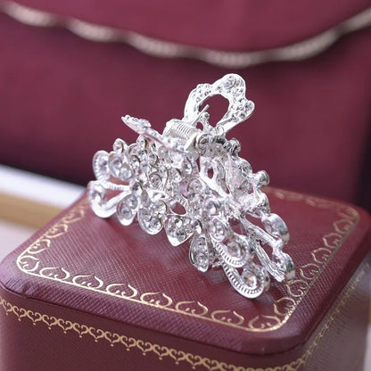 Large Frosted Square Hair Claw Clip – Solid Color Barrette for Women & Girls