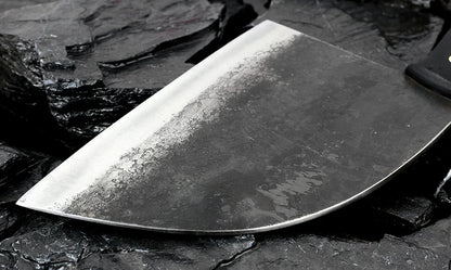 Hand-Forged Professional Butcher Knife – Full Tang High-Carbon Steel Chinese Chef Knife