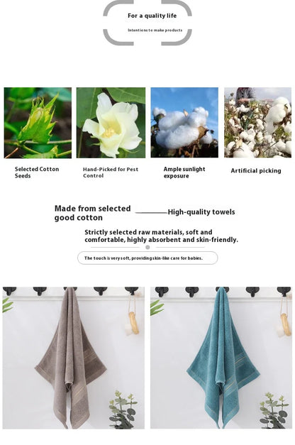 All-Cotton Class A Premium Face & Bath Towel Set - Thickened & Highly Absorbent - BeeTrendyShop.COM