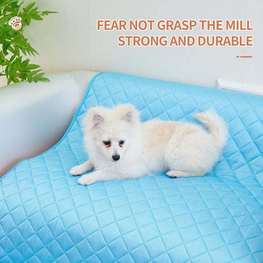 Portable Dog Cooling Mat - Ice Silk Pet Pad for Indoor & Outdoor Use