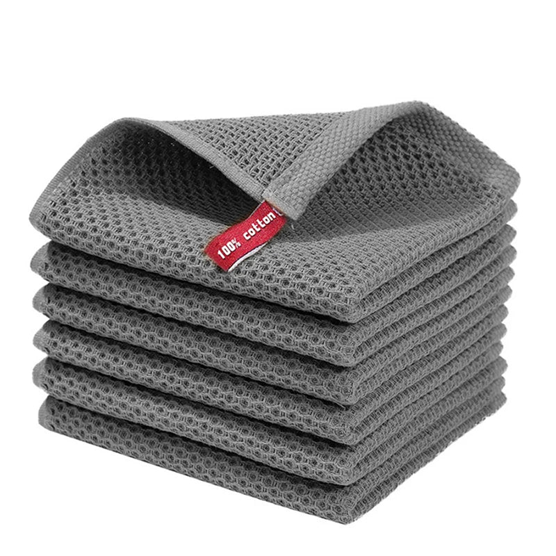 Cotton Honeycomb Kitchen Dishcloth – Soft, Absorbent & Breathable Cleaning Cloth