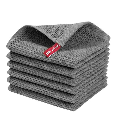 Cotton Honeycomb Kitchen Dishcloth – Soft, Absorbent & Breathable Cleaning Cloth