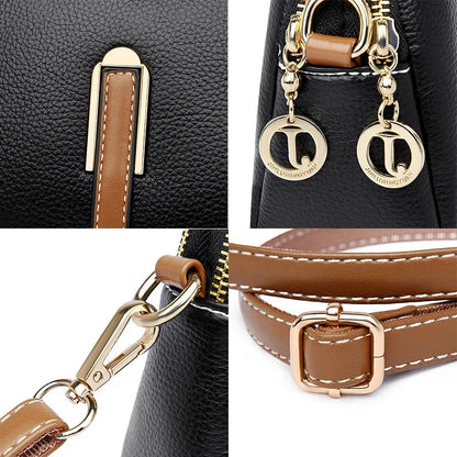 Women's Messenger Bag Women's Shoulder Bag Handbag Designer Cowhide Flap Bag Luxury Crossbody Bag For Women - BeeTrendyShop.COM