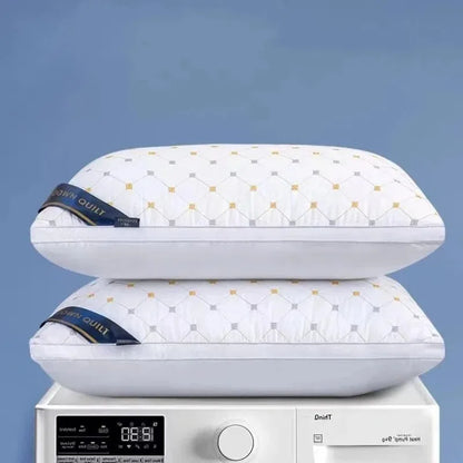 Polyester Pillow Insert for Adults - Hotel & Home Use, Soft White Rectangular Bedding Core, Durable Pillow for Dorm & Household - BeeTrendyShop.COM