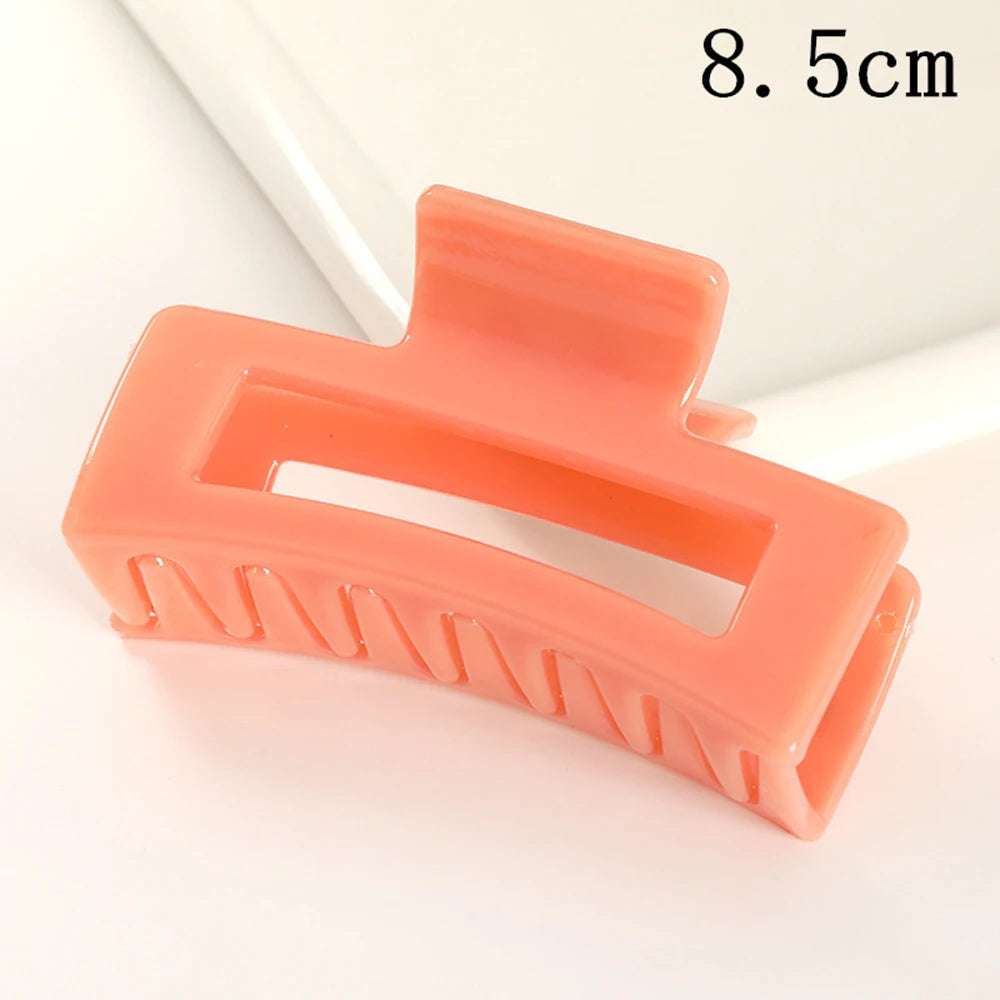 Korean Large Plastic Hair Claw Clip – Fashion Crab Barrette for Women & Girls
