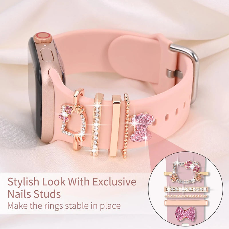 Stylish & Whimsical: Decorative Cartoon-Inspired Watch Strap Buckles & Ornamental Loops for Trendy Accessorizing