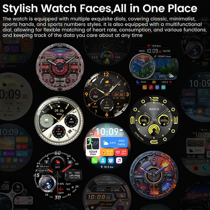 Sport Smartwatch for Android & iOS – AMOLED Screen, GPS, Heart Rate, Bluetooth Calls, Waterproof