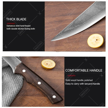 Handmade Forged Kitchen Knife Set – Multifunctional Chef Knives with Bottle Opener
