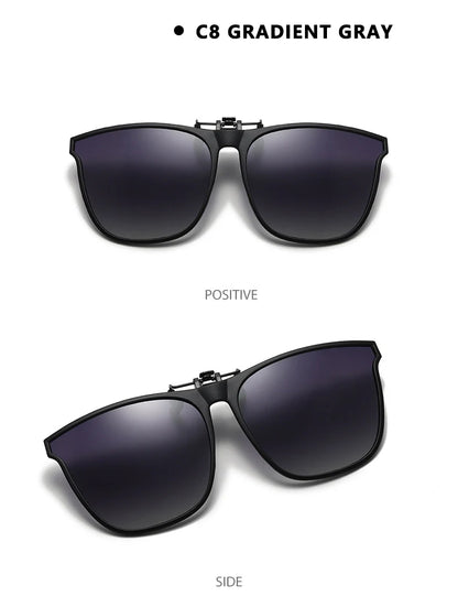 Polarized Clip-On Sunglasses – Night Vision Anti-Glare Driver Goggles for Men