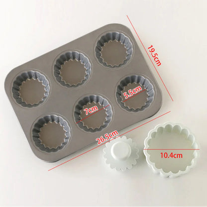 Carbon Steel Flower Lace Mini Cupcake & Cookie Mold – DIY Pastry Baking Tool
