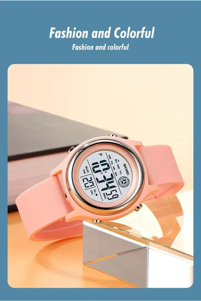 SKMEI 2094 Luxury Watch for Women Stopwatch Lady Waterproof Shockproof LED Display Countdown Ladies Digital Wristwatches Clock - BeeTrendyShop.COM