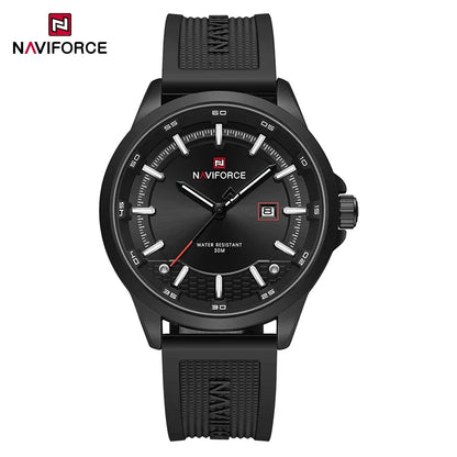 NAVIFORCE Men's Military Sport Watch – 30M Waterproof, Shockproof, Auto Date Display