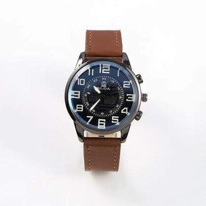 Vintage Men's Watches Sports PU Belt Watch Men's Fashion Trend Digital Student Watch Men's Quartz Watches Relogios Masculino - BeeTrendyShop.COM