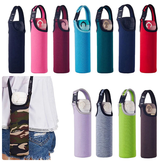 Portable Water Bottle Sleeve Bag – Insulated Can & Bottle Carrier for Travel & Gym