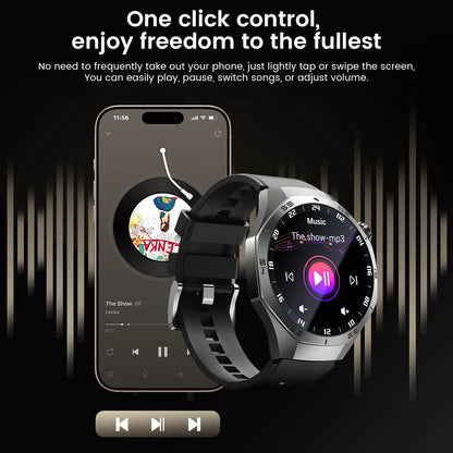 Sport Smartwatch for Android & iOS – AMOLED Screen, GPS, Heart Rate, Bluetooth Calls, Waterproof