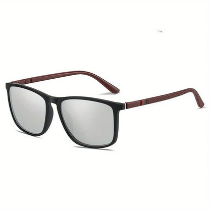 Men's Polarized Sports Sunglasses – UV400 Mirror Square Fishing Eyewear