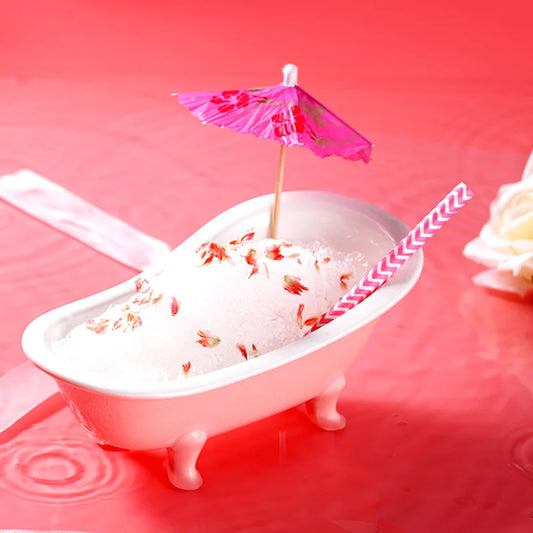 Bathtub Cocktail Glass Ceramics American Bar Party Drinkware Mixed Wine Glasses Creative Dessert Cake Smoothie Cup Tiki Mug