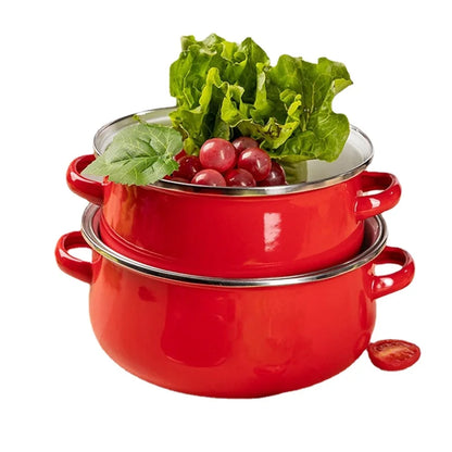 Porcelain Tomato Pot with Heating Function – Soup & Stew Pot 18/20/22 CM