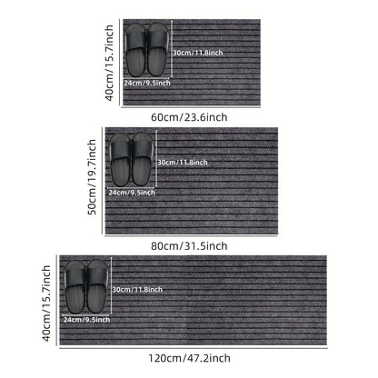 Modern Minimalist Square Floor Mat - Durable, Stain/Fade Resistant, Non-Slip Rubber Backing, Machine Washable for Indoor/Outdoor - BeeTrendyShop.COM