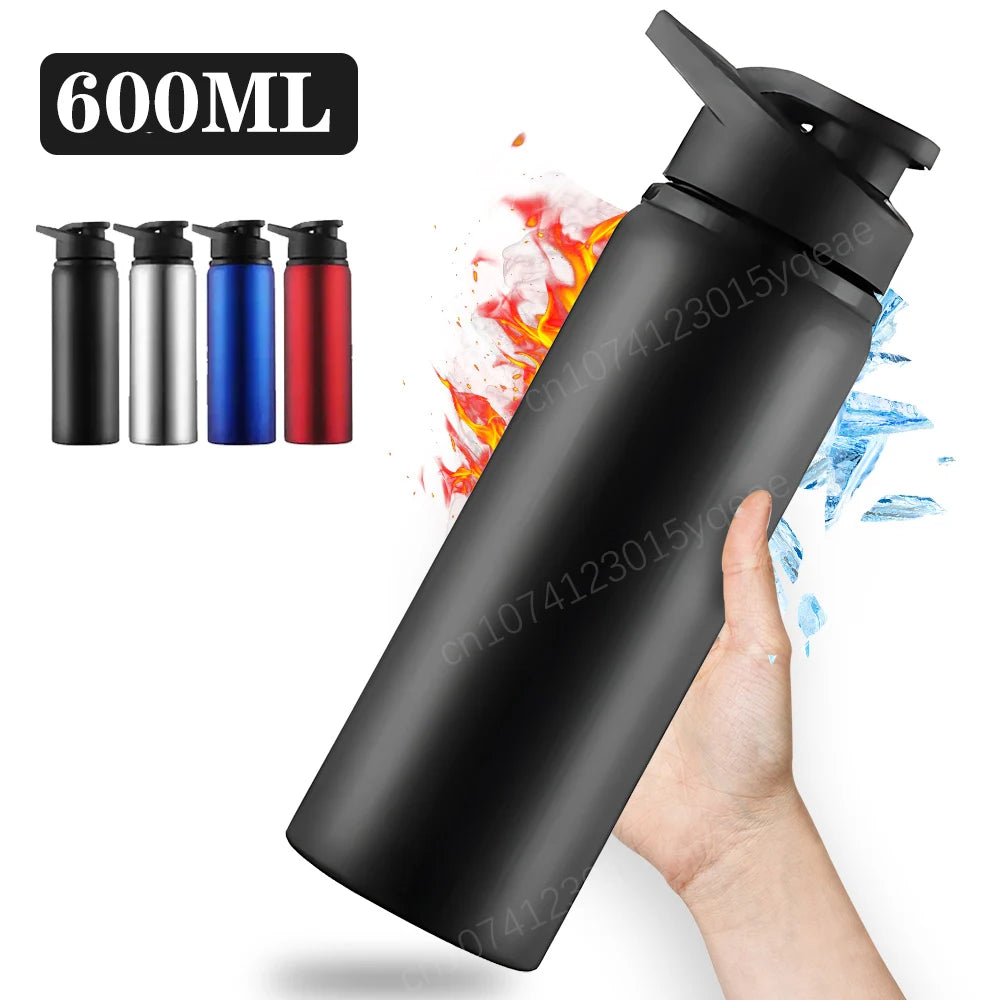 Metal Aluminum Water Bottle 700ml – Leakproof Reusable Sports Bottle for Cycling, Hiking & Gym