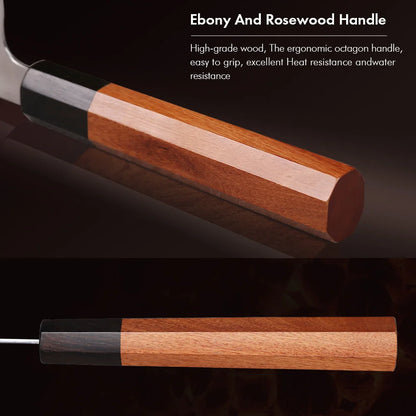 TURWHO Hand Forged Japanese Damascus Steel Chef Knife – Santoku, Sashimi & More