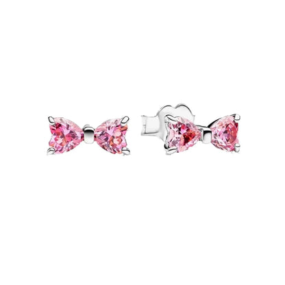 925 Sterling Silver Sparkling Hoop Earrings – Moon Pearl Heart Crystal Jewelry for Women