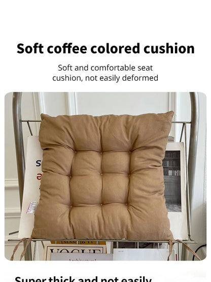Linen Cushion Pearl Cotton Square Stool Backrest Pillow Home Office Computer Chair Protective Mat Seat Pad Buttocks Chair Mat - BeeTrendyShop.COM