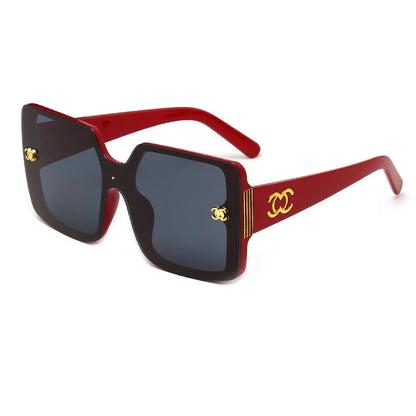 MERCELYN Luxury Glamour Sunglasses – UV400 Oversized Square Designer Style
