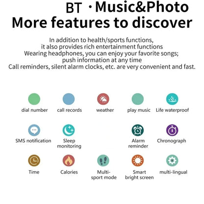 Smartwatch 1.73" – Bluetooth Call, Blood Oxygen & Blood Pressure Monitor for Men & Women