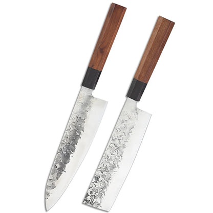 Forged Japanese Chef Knife – Professional Kiritsuke, Santoku & Nakiri Kitchen Knives