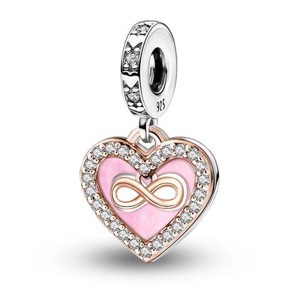 925 Sterling Silver Heart, Flower, Clover & Turtle Charm Bead – DIY Birthday Jewelry