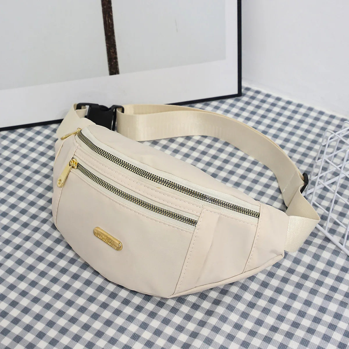 Fanny Packs for Women Men Belt Bag Fashion Waist Packs Lightweight Crossbody Bags Bum Bag for Running Hiking Travel Workout - BeeTrendyShop.COM