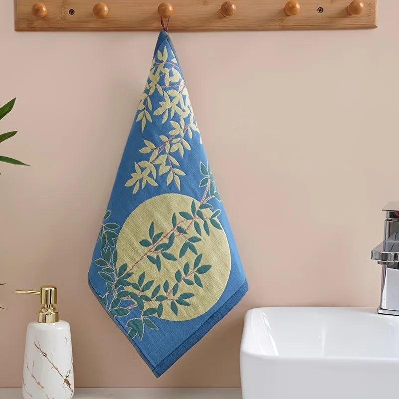 Cotton Kitchen Towel 34x40cm – 4-Layer Gauze, Quick-Dry Decorative Tea Towel